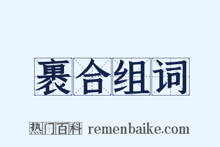 裹合组词是什么意思的图片